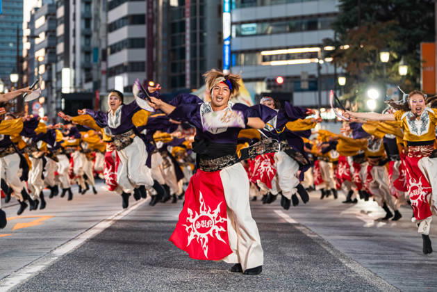 General view, October 11, 2026 - Dancers perform during the main festival of the 27th Tokyo Yosakoi Festival in Ikebukuro, Tokyo, Japan, on October 11, 2026. Held as part of Fukuro Matsuri, the annual dance festival brings together approximately 100 teams and 5,000 performers from across Japan, filling the streets with colorful costumes, synchronized choreography, and energetic yosakoi performances.  aflo_355096979