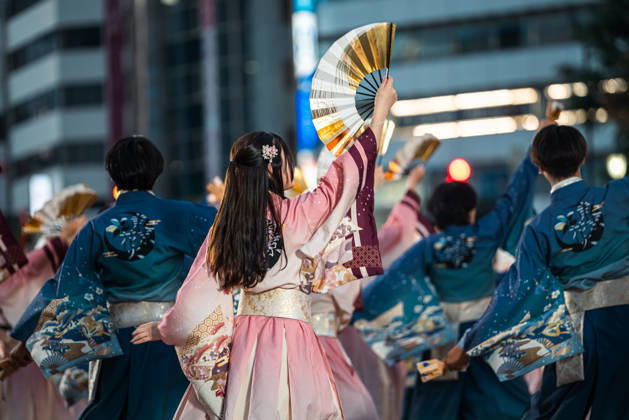 General view, October 11, 2026 - Dancers perform during the main festival of the 27th Tokyo Yosakoi Festival in Ikebukuro, Tokyo, Japan, on October 11, 2026. Held as part of Fukuro Matsuri, the annual dance festival brings together approximately 100 teams and 5,000 performers from across Japan, filling the streets with colorful costumes, synchronized choreography, and energetic yosakoi performances.  aflo_355097043
