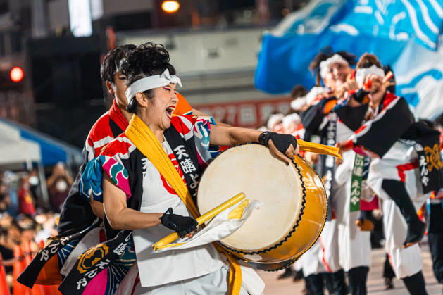 General view, October 11, 2026 - Dancers perform during the main festival of the 27th Tokyo Yosakoi Festival in Ikebukuro, Tokyo, Japan, on October 11, 2026. Held as part of Fukuro Matsuri, the annual dance festival brings together approximately 100 teams and 5,000 performers from across Japan, filling the streets with colorful costumes, synchronized choreography, and energetic yosakoi performances.  aflo_355097053