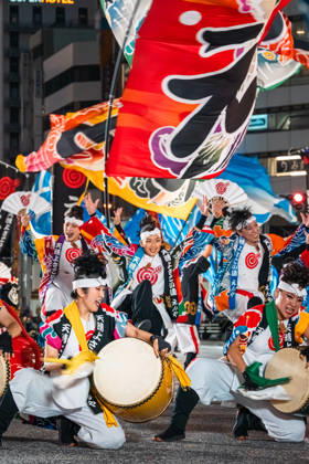 General view, October 11, 2026 - Dancers perform during the main festival of the 27th Tokyo Yosakoi Festival in Ikebukuro, Tokyo, Japan, on October 11, 2026. Held as part of Fukuro Matsuri, the annual dance festival brings together approximately 100 teams and 5,000 performers from across Japan, filling the streets with colorful costumes, synchronized choreography, and energetic yosakoi performances.  aflo_355097074