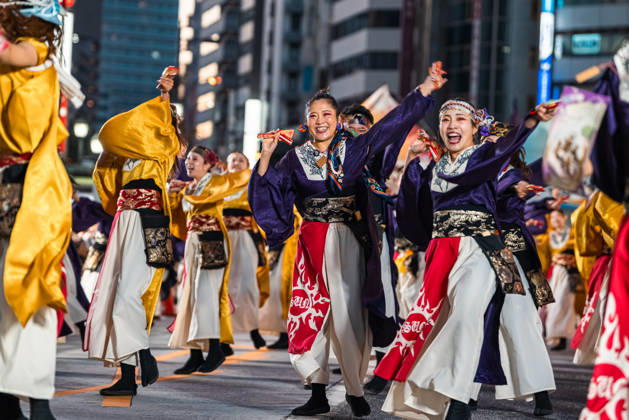 General view, October 11, 2026 - Dancers perform during the main festival of the 27th Tokyo Yosakoi Festival in Ikebukuro, Tokyo, Japan, on October 11, 2026. Held as part of Fukuro Matsuri, the annual dance festival brings together approximately 100 teams and 5,000 performers from across Japan, filling the streets with colorful costumes, synchronized choreography, and energetic yosakoi performances.  aflo_355097079