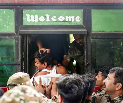 Protester being detained during their protest against CEC Gyanesh Kumar in New Delhi New Delhi, Oct 11 (ANI): A protester being detained during their protest against Chief Election Commissioner Gyanesh Kumar at Palika Bazar, Connaught Place, in New Delhi on Sunday. NEW DELHI Delhi India Copyright: xANIx ANI_20261011134