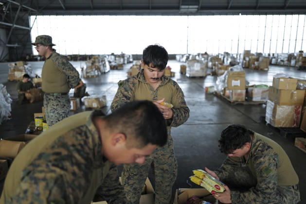 US military personnel organize humanitarian aid supplies in Panama PANAMA PACIFICO, PANAMA - OCTOBER 11: U.S. military personnel organize and sort humanitarian aid supplies at Panama Pacifico International Airport in Panama on October 11, 2026. The U.S. Southern Command is providing emergency assistance to communities affected by a 7.7-magnitude earthquake that struck Panama on Friday. Mauricio Valenzuela Anadolu Panama Pacifico Panama. Editorial use only. Please get in touch for any other usage. Copyright: x2026xAnadoluxMauricioxValenzuelax