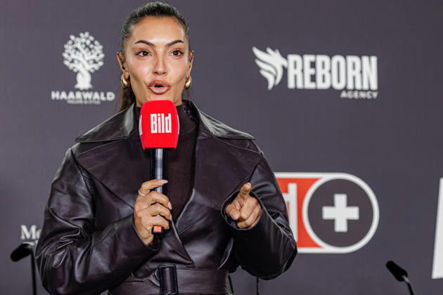 October 11, 2026, Essen: Valentina Maceri at the press conference for Fame Fighting 4 Celebrity Boxing at the Atlantic Hotel in Essen, North Rhine-Westphalia, Germany
