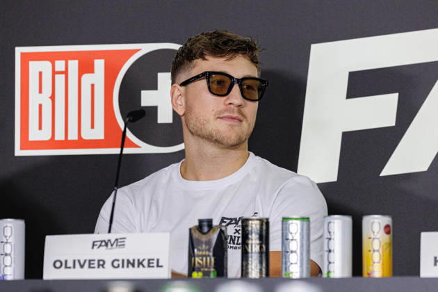 October 11, 2026, Essen: Oliver Ginkel at the press conference for Fame Fighting 4 Celebrity Boxing at the Atlantic Hotel in Essen, North Rhine-Westphalia, Germany