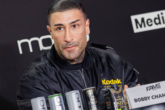 October 11, 2026: Bobby Chambers at the press conference for Fame Fighting 4 Celebrity Boxing at the Atlantic Hotel in Essen, North Rhine-Westphalia, Germany