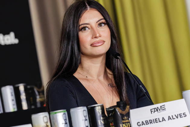 October 11, 2026: Gabriela Alves at the press conference for Fame Fighting 4 Celebrity Boxing at the Atlantic Hotel in Essen, North Rhine-Westphalia, Germany