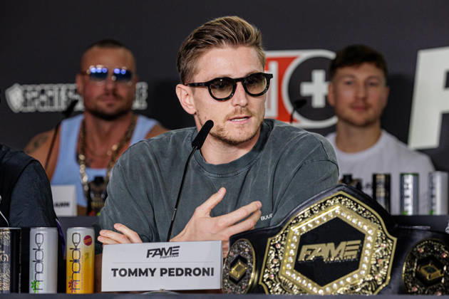 October 11, 2026, Essen: Tommy Pedroni at the press conference for Fame Fighting 4 Celebrity Boxing at the Atlantic Hotel in Essen, North Rhine-Westphalia, Germany