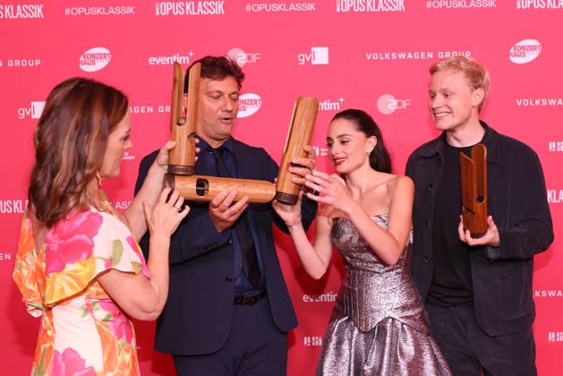 Opus Klassik 2026, Winners: Sarah Willis, Jonas Kaufmann, Esther Abrami, Alexander Malofeev; Winners of the Opus Klassik 2026, Konzerthaus Berlin, Berlin, Date: October 11, 2026 Copyright: xEventpress Kratschx