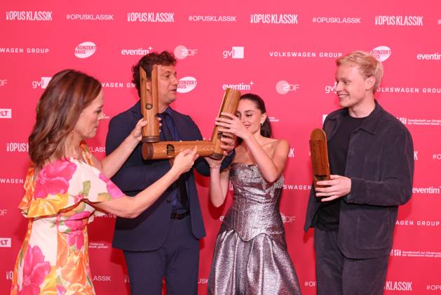 Opus Klassik 2026, Winners: Sarah Willis, Jonas Kaufmann, Esther Abrami, Alexander Malofeev; Winners of the Opus Klassik 2026, Konzerthaus Berlin, Berlin, Date: October 11, 2026 Copyright: xEventpress Kratschx