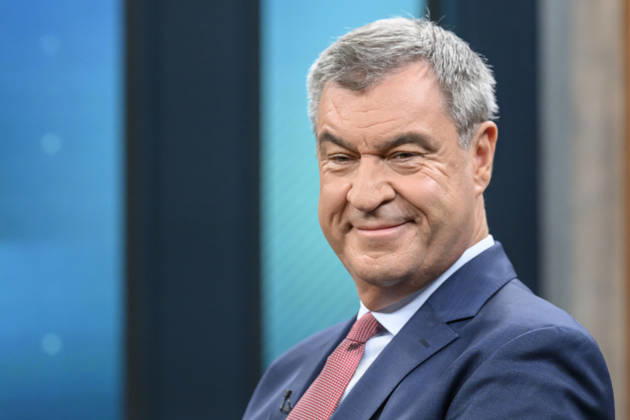 Pictured, from left: Markus Söder, Minister-President of Bavaria, CSU, GER; Berlin, studio; guest on Caren Miosga’s political talk show, TV program, Das Erste, from Studio 20 in Berlin-Adlershof, Topic: How will the government get out of the crisis, Mr. Söder, October 11, 2026, Copyright: HMBxMedia UwexKoch