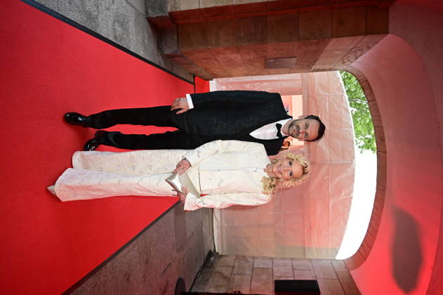 Victoria Herrmann with her husband David Böthig at the 18 Hope Gala 2026 at the Schauspielhaus Dresden, October 10, 2026 Copyright: xMatthiasxWehnertx