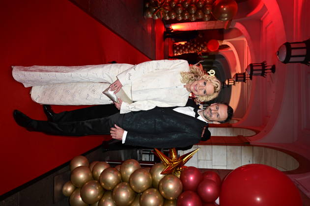 Victoria Herrmann with her husband David Böthig at the 18 Hope Gala 2026 at the Schauspielhaus Dresden, October 10, 2026 Copyright: xMatthiasxWehnertx