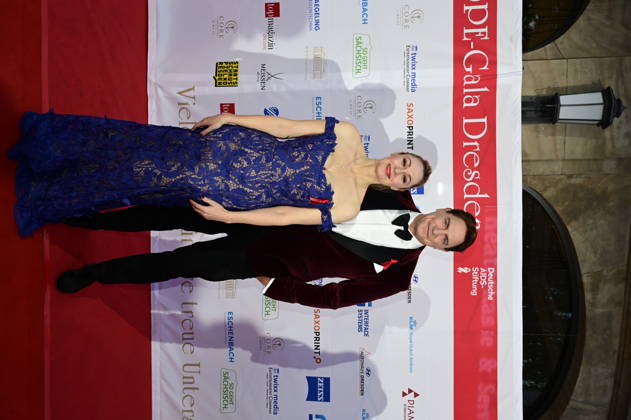 Ruth Moschner and Benjamin Bieneck at the 18 Hope Gala 2026 at the Schauspielhaus Dresden, October 10, 2026 Copyright: xMatthiasxWehnertx