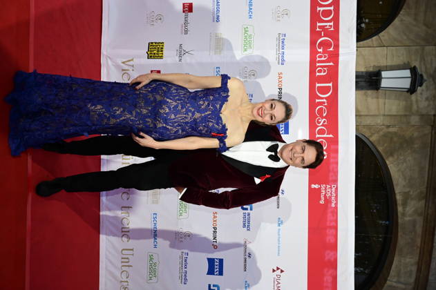 Ruth Moschner and Benjamin Bieneck at the 18 Hope Gala 2026 at the Schauspielhaus Dresden, October 10, 2026 Copyright: xMatthiasxWehnertx