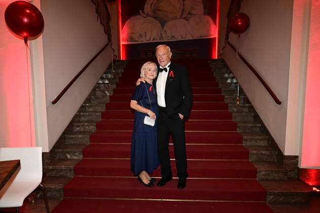 Eduard Geyer with his wife, Angelika Geyer, at the 18 Hope Gala 2026 at the Schauspielhaus Dresden, October 10, 2026 Copyright: xMatthiasxWehnertx