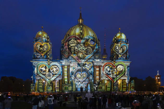 Festival of Lights, Light Festival in Downtown Berlin, October 10, 2026, Berlin Cathedral, 22nd BERLIN FESTIVAL OF LIGHTS, theme Colors of Love, light installations, October 11, 2026, Berlin, Germany English Berlin Cathedral, 22nd Berlin Festival of Lights, theme Colors of Love, light installations, October 11, 2026, Berlin, Germany Berlin City Center Berlin G Copyright: xPeterxEngelkex