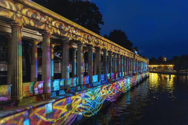 Festival of Lights, Downtown Light Festival, Berlin, October 10, 2026, Museum Island, Colonnades, 22nd BERLIN FESTIVAL OF LIGHTS, Theme: Colours of Love, light installations, October 11, 2026, Berlin, Germany English Museum Island, Colonnades, 22nd Berlin Festival of Lights, Theme: Colours of Love, light installations, October 11, 2026, Berlin Copyright: xPeterxEngelkex