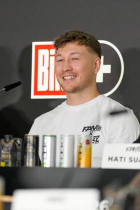 Fame Fighting 2026 Press Conference: Oliver Ginkel at the press conference for the fourth edition of Fame Fighting Celebrity Boxing on October 11, 2026, at the Atlantic Hotel in Essen, North Rhine-Westphalia
