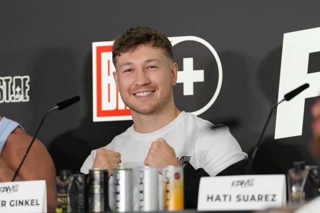 Fame Fighting 2026 Press Conference: Oliver Ginkel at the press conference for the fourth edition of Fame Fighting Celebrity Boxing on October 11, 2026, at the Atlantic Hotel in Essen, North Rhine-Westphalia
