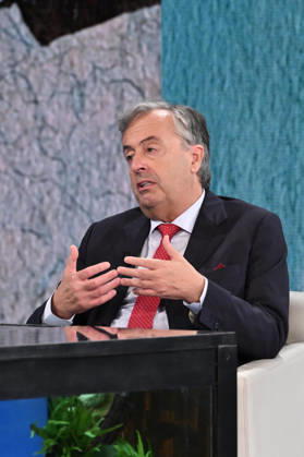 IPA89573736 - Milan, TV Show Che Tempo Che Fa - Nove. Pictured: Roberto Burioni Copyright: xTe-Cox xComi Terenghix IPA89573736