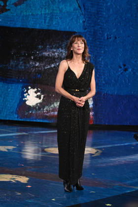 IPA89573750 - Milan, TV Show Che Tempo Che Fa Nove. Pictured: Sophie Marceau Copyright: xTe-Cox xComi Terenghix IPA89573750