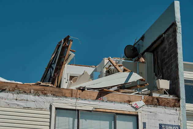 October 11, 2026, Pensacola Beach, Florida, U.S: October 11, 2026 Pensacola Beach, Florida USA: a destroyed bathroom from a storm damaged apartment complex after the arrival of Hurricane Isaias. Pensacola Beach U.S - ZUMAa14_ 20261011_zaf_a14_014 Copyright: xDanxAndersonx