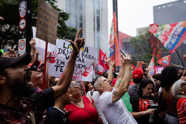 October 11, 2026, So£O Paulo, So£O Paulo, Brazil: ManifestaoÂßo£o em apoio ao Presidente da Repoºblica do Brasil, Lula da Silva, em So£o Paulo. So£O Paulo Brazil - ZUMAb296 20261011_zip_b296_003 Copyright: xHumbertoxBispox