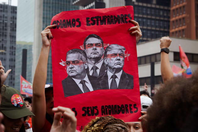 October 11, 2026, So£O Paulo, So£O Paulo, Brazil: ManifestaoÂßo£o em apoio ao Presidente da Repoºblica do Brasil, Lula da Silva, em So£o Paulo. So£O Paulo Brazil - ZUMAb296 20261011_zip_b296_017 Copyright: xHumbertoxBispox
