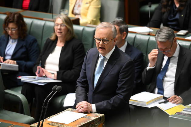 QUESTION TIME, Australian Prime Minister Anthony Albanese speaks during Question Time in the House of Representatives at Parliament House in Canberra, Monday, October 12, 2026. ( NO ARCHIVING CANBERRA AUSTRALIAN CAPITAL TERRITORY Australia  Copyright: xLUKASxCOCHx 20261012167078257258