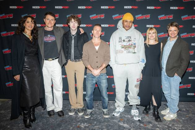 October 11, 2026, New York, New York, United States: (L-R) Jennifer Beals, Shane Harper, Devin Druid, Scott Caan, LL COOL J, Jacqueline Byers and Byron Balasco attend a panel discussion for CBS new series NCIS: NEW YORK.during New York Comic Con 2026 at The Jacob K. Javits Convention Center on October 11, 2026 in New York City. New York United States - ZUMAs197 20261011_aaa_s197_355 Copyright: xRonxAdarx