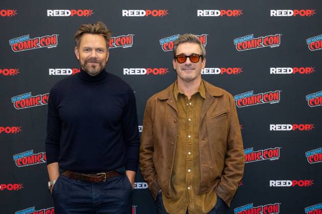 October 11, 2026, New York, New York, United States: (L-R) Joel McHale and Jon Hamm attend a FOX Entertainment s panel discussion Fox Comedy Panel With Jon Hamm & Joel McHale.during New York Comic Con 2026 at The Jacob K. Javits Convention Center on October 11, 2026 in New York City. New York United States - ZUMAs197 20261011_aaa_s197_377 Copyright: xRonxAdarx