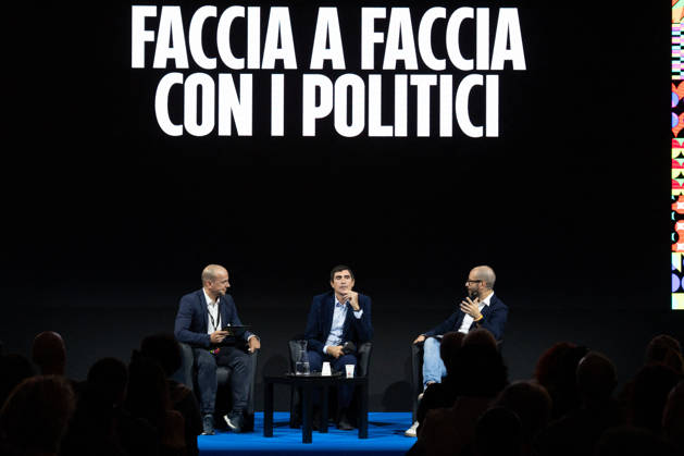 Nicola Fratoianni During Rumore Festival 2026 - Rome Nicola Fratoianni participates in the Face-to-Face with Politicians panel at Fanpage.it’s Rumore Festival 2026 in Rome, Italy on October 11, 2026. Photo by Andrea Bracaglia ABACAPRESS.COM Rome Italy Italy  Copyright: xBracagliaxAndrea ABACAx