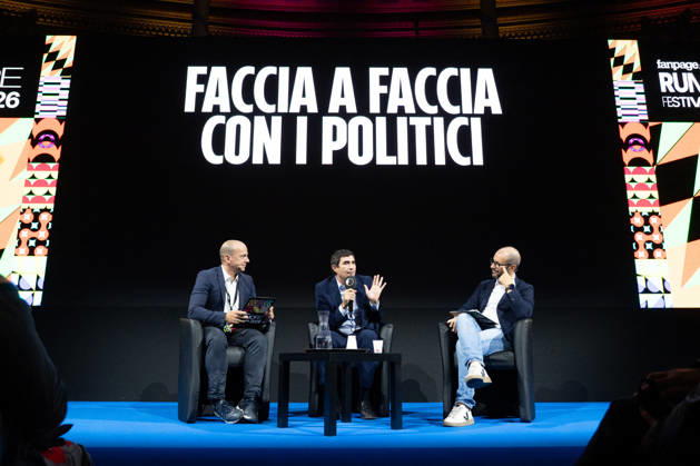 Nicola Fratoianni During Rumore Festival 2026 - Rome Nicola Fratoianni participates in the Face-to-Face with Politicians panel at Fanpage.it’s Rumore Festival 2026 in Rome, Italy on October 11, 2026. Photo by Andrea Bracaglia ABACAPRESS.COM Rome Italy Italy  Copyright: xBracagliaxAndrea ABACAx
