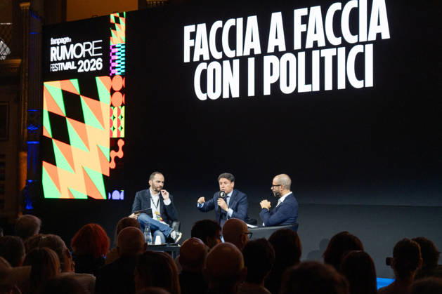 Giuseppe Conte During Rumore Festival 2026 - Rome Giuseppe Conte, leader of the Five Star Movement, participates in the Face-to-Face with Politicians panel at Fanpage.it’s Rumore Festival 2026 in Rome, Italy on October 11, 2026. Photo by Andrea Bracaglia ABACAPRESS.COM Rome Italy Italy  Copyright: xBracagliaxAndrea ABACAx