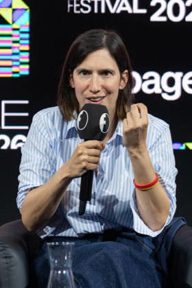 Elly Schlein During Rumore Festival 2026 - Rome Elly Schlein, Secretary of the Italian Democratic Party, participates in the Face-to-Face with Politicians panel at Fanpage.it’s Rumore Festival 2026 in Rome, Italy on October 11, 2026. Photo by Andrea Bracaglia ABACAPRESS.COM Rome Italy Italy  Copyright: xBracagliaxAndrea ABACAx