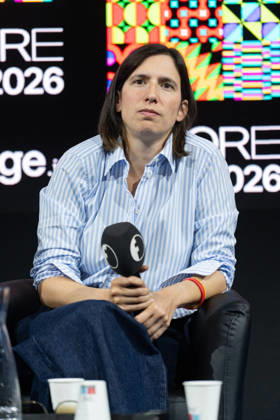 Elly Schlein During Rumore Festival 2026 - Rome Elly Schlein, Secretary of the Italian Democratic Party, participates in the Face-to-Face with Politicians panel at Fanpage.it’s Rumore Festival 2026 in Rome, Italy on October 11, 2026. Photo by Andrea Bracaglia ABACAPRESS.COM Rome Italy Italy  Copyright: xBracagliaxAndrea ABACAx
