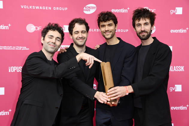 Vision String Quartet at the 2026 Opus Klassik Awards Ceremony at the Konzerthaus am Gendarmenmarkt in Berlin, October 11, 2026 Foto:xN.xKubelkax xFuturexImagex opus_6069