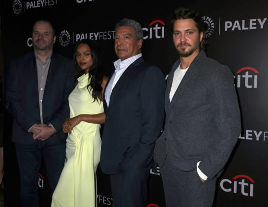 October 11, 2026, New York, Ny, United States: Spencer Hudnut, Ash Santos, Gil Birmingham and Luke Grimes attend PaleyFest NY 2026: CBS s Marshals Season 2. Held at The Paley Museum in New York. Zuma Press October 11, 2026 New York United States - ZUMAp281 20261011_zea_p281_016 Copyright: xPhotoxImagexPressx
