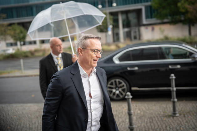 Karsten Wildberger, Federal Minister for Digital Affairs and State Modernization, upon his arrival at the CDU Germany Executive Committee Retreat in Berlin, October 2026, Berlin, Berlin, Germany, Konrad Adenauer House