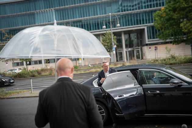 Karsten Wildberger, Federal Minister for Digital Affairs and State Modernization, upon his arrival at the CDU Germany Executive Committee Retreat in Berlin, October 2026, Berlin, Berlin, Germany, Konrad Adenauer House