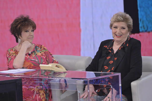 Photo by Mario Romano, IPP Milan, October 11, 2026. From the TV show *Che Tempo Che Fa*; pictured are Orietta Berti and Mara Maionchi. Italy Photo Press World. Copyright *Che Tempo Che Fa*