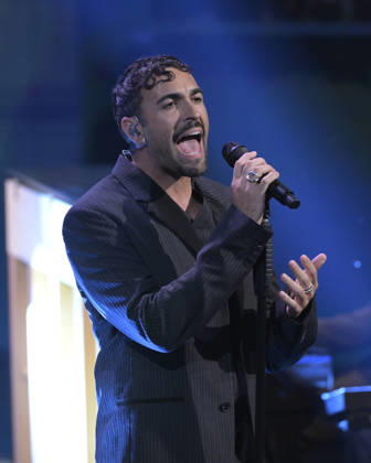 Photo by Mario Romano, IPP Milan, October 11, 2026. TV show *Che Tempo Che Fa*. Pictured: singer Marco Mengoni. Italy Photo Press World. Copyright *Che Tempo Che Fa*