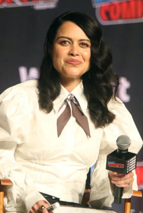 NEW YORK, NY- OCTOBER 11: Alyssa Diaz pictured at The Rookie panel during New York Comic Con 2026 at Javits Center on October 11, 2026 in New York City. Copyright: xRWx