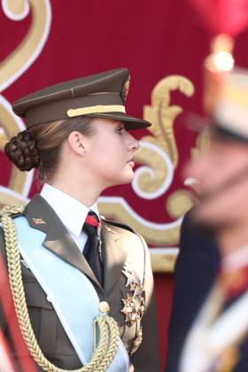 October 12 Parade for Hispanic Heritage Day Princess Leonor during the solemn ceremony honoring the national flag and the military parade for October 12, Hispanic Heritage Day, in Plaza de Cánovas del Castillo, on October 12, 2026, in Madrid, Spain. The events begin with the raising of the flag and are followed by a tribute to those who gave their lives for the country. Subsequently, the military air and ground parades begin. Approximately 4,400 members of the Armed Forces, the security forces, and various civilian public institutions are participating this year in the parade presided over by the King and Queen. The aerial parade featured 50 fighter, training, and transport aircraft, as well as around 30 helicopters. On the ground, some 14  Copyright: xEduardoxParrax 7840748