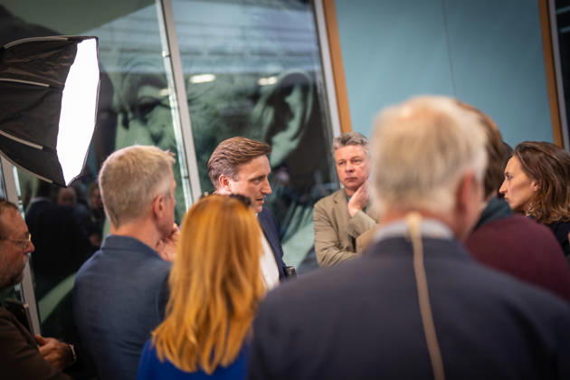 Sebastian Lechner, State Chairman of the CDU in Lower Saxony, speaking with journalists at the Konrad Adenauer House on the sidelines of the CDU Germany Executive Committee retreat in Berlin, October 2026, Berlin, Germany, Konrad Adenauer House