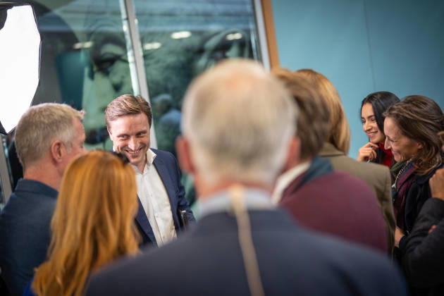 Sebastian Lechner, State Chairman of the CDU in Lower Saxony, speaking with journalists at the Konrad Adenauer House on the sidelines of the CDU Germany Executive Committee retreat in Berlin, October 2026, Berlin, Germany, Konrad Adenauer House