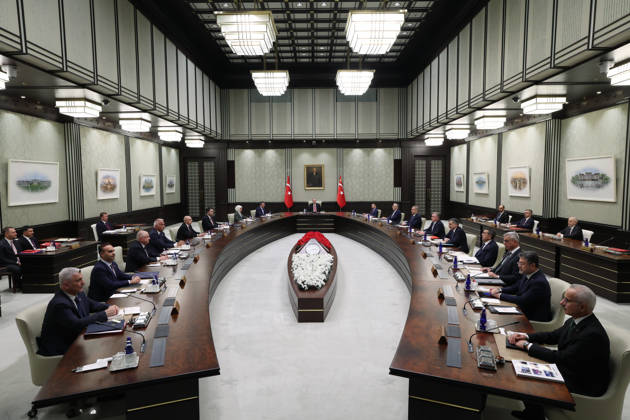 Turkish President Erdogan chairs the cabinet meeting in Ankara ANKARA, TURKIYE - OCTOBER 12: (----EDITORIAL USE ONLY - MANDATORY CREDIT - TURKISH PRESIDENCY MURAT CETINMUHURDAR HANDOUT - NO MARKETING NO ADVERTISING CAMPAIGNS - DISTRIBUTED AS A SERVICE TO CLIENTS----) Turkish President Recep Tayyip Erdogan chairs the cabinet meeting at the Presidential Complex in Ankara, Turkiye on October 12, 2026. Turkish Presidency Murat Cetinmuhurdar Anadolu Ankara Turkey. Editorial use only. Please get in touch for any other usage.  Copyright: x2026xAnadoluxTurkishxPresidency MuratxCetinmuhurdarx