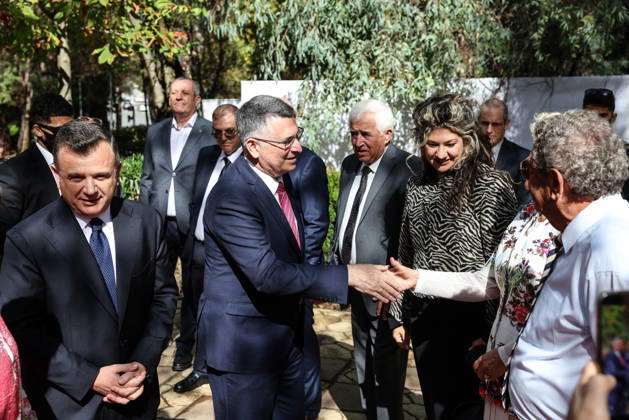 Israeli Foreign Minister Gideon Sa ar visits Albania Israeli Foreign Minister Gideon Sa ar arrive to pay respect at Holocaust Memorial as meet with family members of persons that helped Jews during WWII in Tirana, Albania, on October 12, 2026. Israeli Foreign Minister Sa ar is on a two days visit to Albania were have to sign intergovernmental agreements and discuss about economic cooperation. Tirana Albania  Copyright: xMatrixxImages ArmandoxBabanix