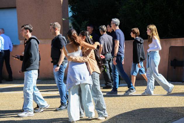 News Brief: Lakanal Middle School in Aubagne PHOTOPQR LA PROVENCE Gilles BADER Marseille October 12, 2026 News Brief: Lakanal Middle School in Aubagne A middle school student shot a teacher and the principal On October 12, 2026, the principal of a middle school in Aubagne, Bouches-du-Rhône, France, and a teacher were wounded by a hunting rifle shot fired by a student who had entered the school armed with a shotgun. Marseille, BDR, France  Copyright: xPHOTOPQR LAxPROVENCE MAXPPPxGillesxBADERx 20261012PVL0478 20261012PVL0478